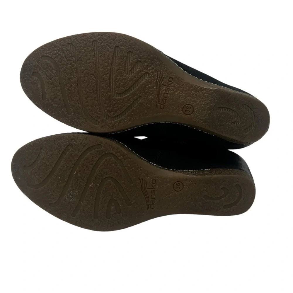 Dansko Black Ankle Booties with Buckle